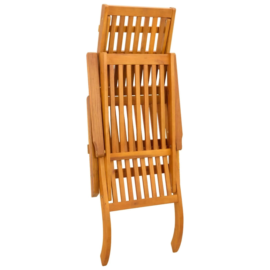 Lettino prendisole reclinabile e pieghevole 2 pcs
