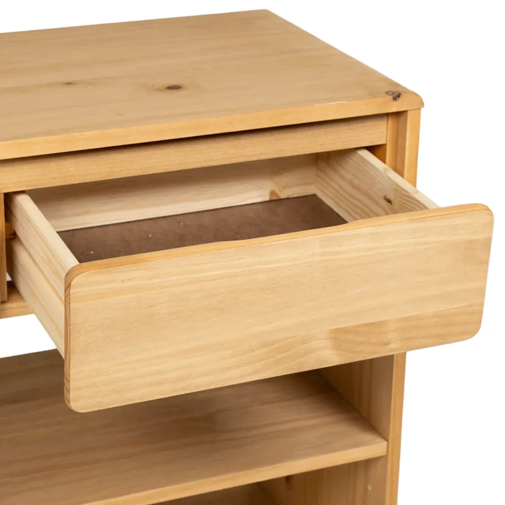 Tavolo Consolle SAUDA Rovere 89,5x36,5x73cm Legno Massello Pino