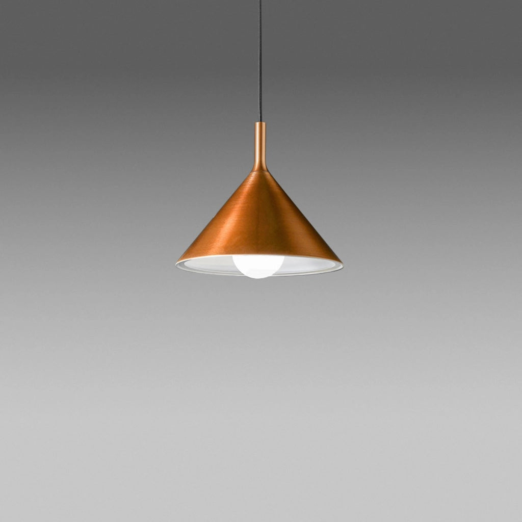 Lampada a Sospensione Barbie S/P Rame, Attacco E27, Max 60W, Struttura in Alluminio per Interni - Gea Luce
