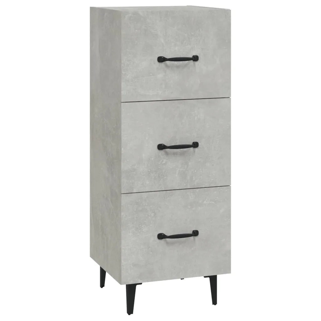 Credenza-Buffet-Armadio da cucina Grigio Cemento 34,5x34x90 cm in Legno Multistrato 920052