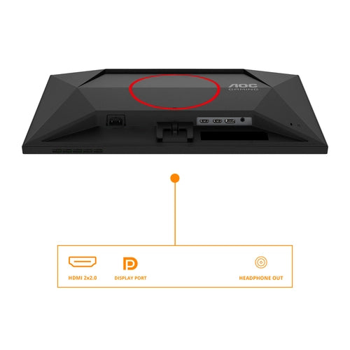 AOC G4 25G4SRE Monitor PC 62,2 cm (24.5") 1920 x 1080 Pixel Full HD LED Nero, Rosso