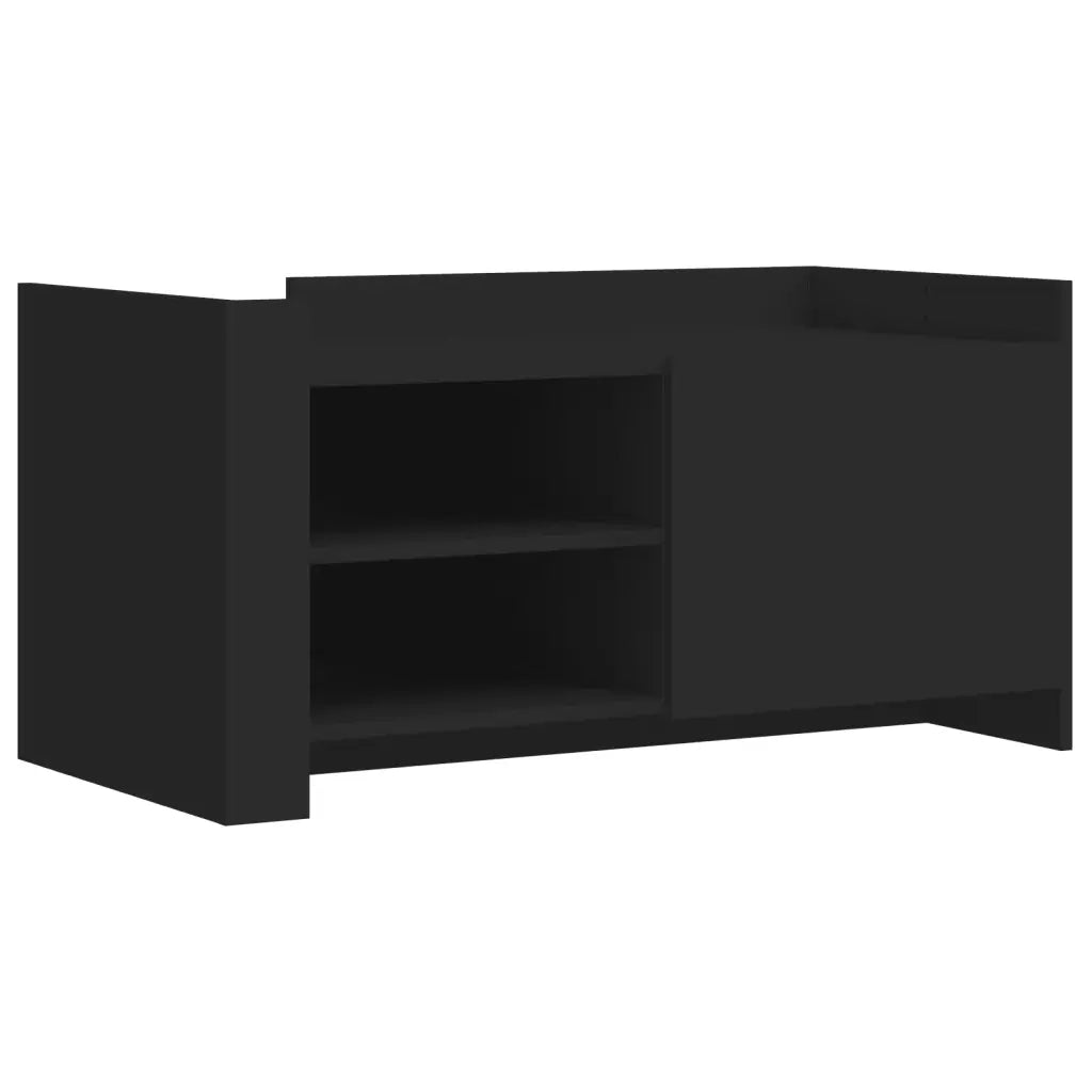 Tavolino da Salotto-Tavolino da soggiorno-Tavolo Nero 100x50x50 cm Legno Multistrato 869566