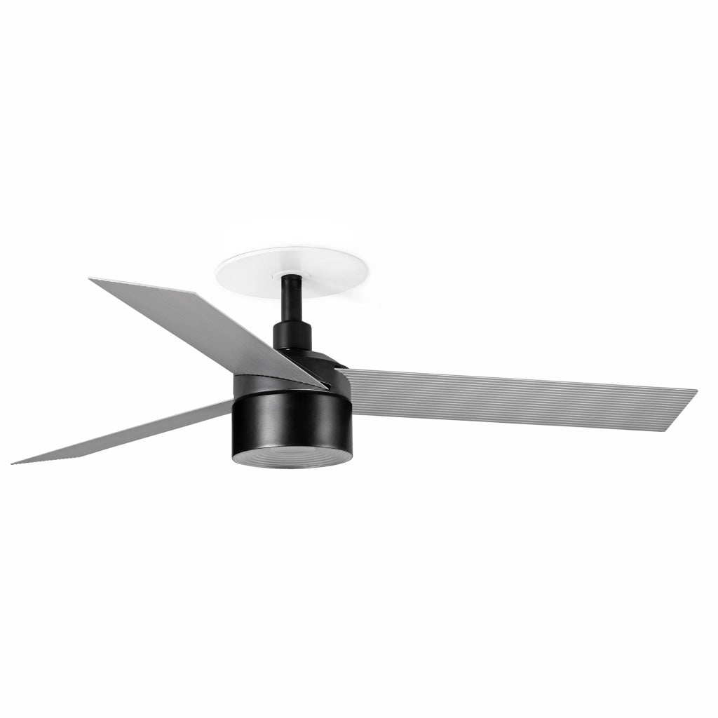 CRUISER RECESSED TEK S Ventilatore nero/aluminium 3000K