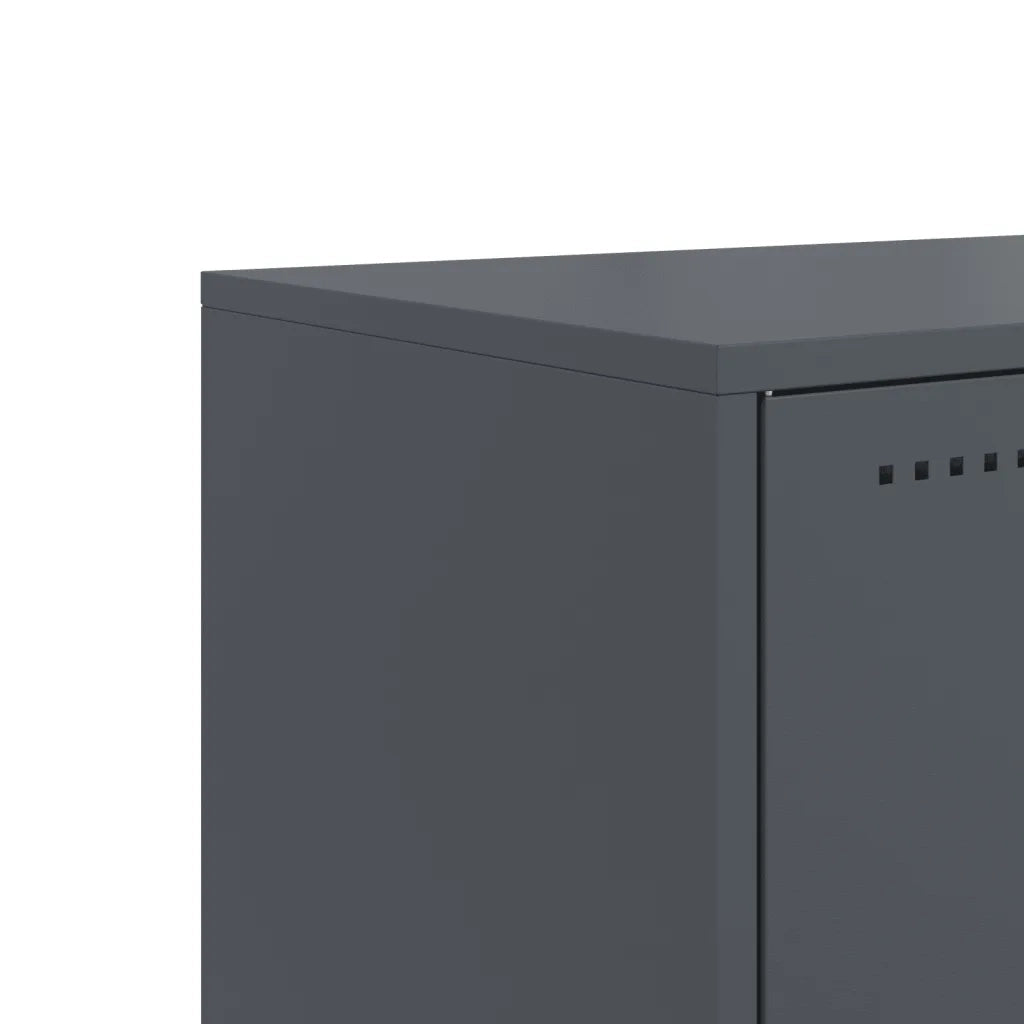 Mobile TV Antracite 100,5x39x43,5 cm Acciaio