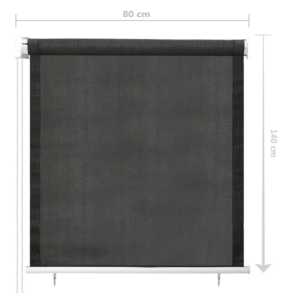 Tenda a Rullo per Esterni 80x140 cm Antracite cod mxl 44859