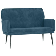 Panca Blu 108x79x79 cm in Velluto CFW4650562