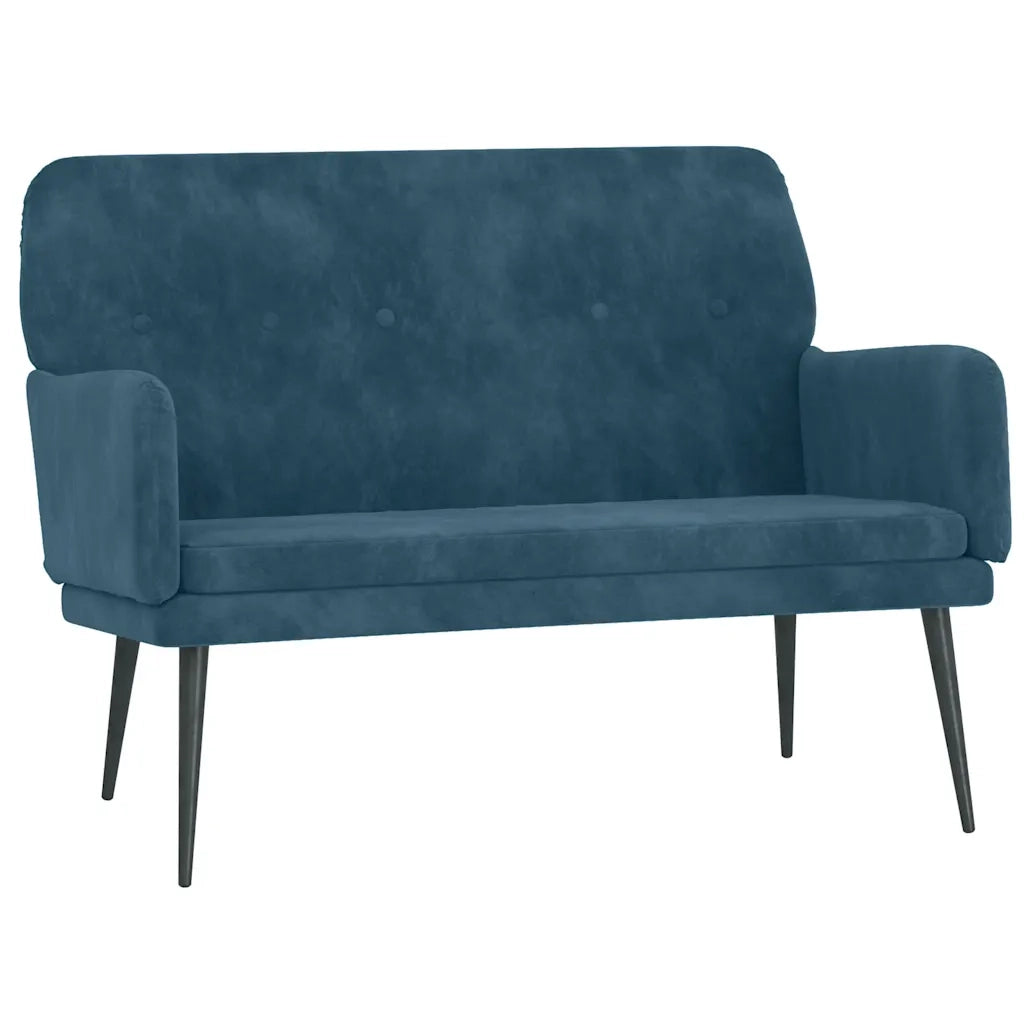 Panca Blu 108x79x79 cm in Velluto CFW4650562