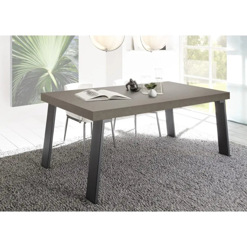 Tavolo da pranzo SPRING – L168 x H88 x l78 cm – Grigio scuro