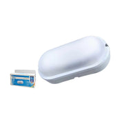 Plafoniera Led Lampada Da Parete Soffitto IP54 Ovale 18W 1820LM Freddo 6500K Bulkhead Per Condominio 230X104X47mm