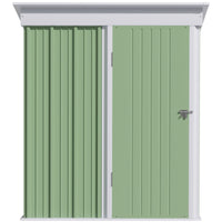 Casetta Box da Giardino 161x95x163/181 cm in Acciaio Verde