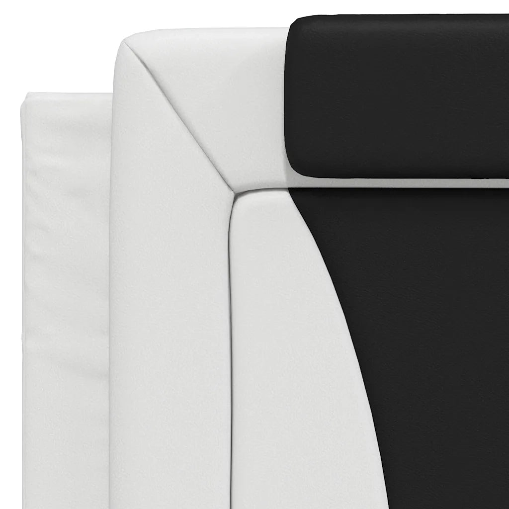 Cuscino Testiera Viana Nero e Bianco 100 cm in Similpelle CFW9332292