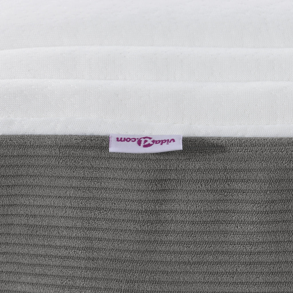 Materasso a molle insacchettate vitaXL Grigio chiaro Medio 80x200x20 cm Tessuto