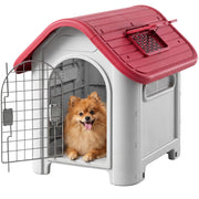 Cuccia per Cane Interno Esterno ¨C zephmum ¨C Rosso Metallo 59x75x66 cm