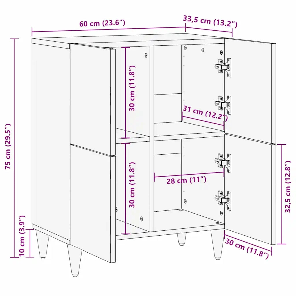 vidaXL Armadi e Supporti per Storage di Media Marrone