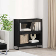 Armadio per Libri Rovere Nero 80 x 30 x 86,5 cm 886408