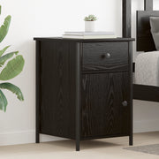 Comodini 2 pcs Rovere Nero 40x42x60 cm Legno ingegnerizzato