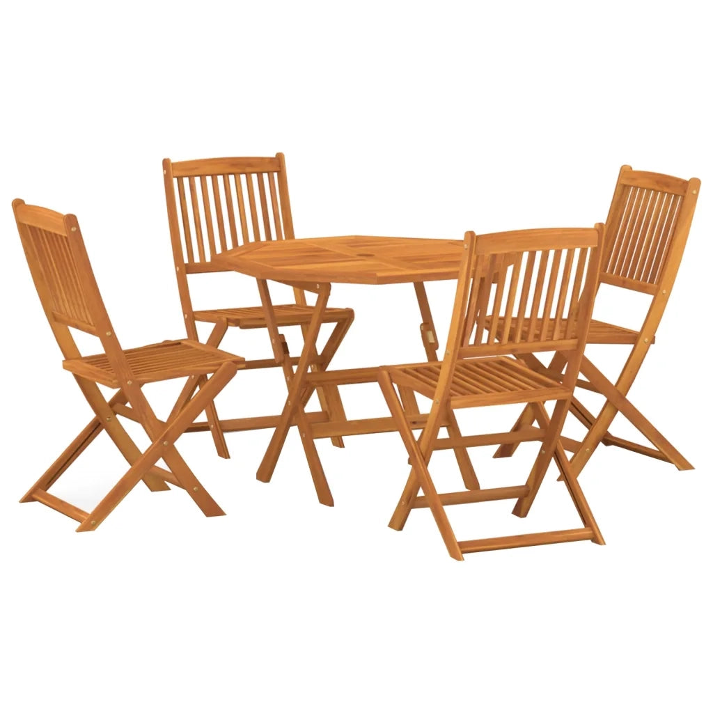 Set da Pranzo da Giardino 5 pz in Legno Massello di Acacia 3086995