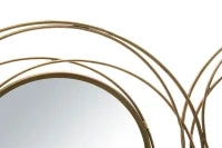 Pannello/Specchio Gold Round Cm 124,5X4X53,5
