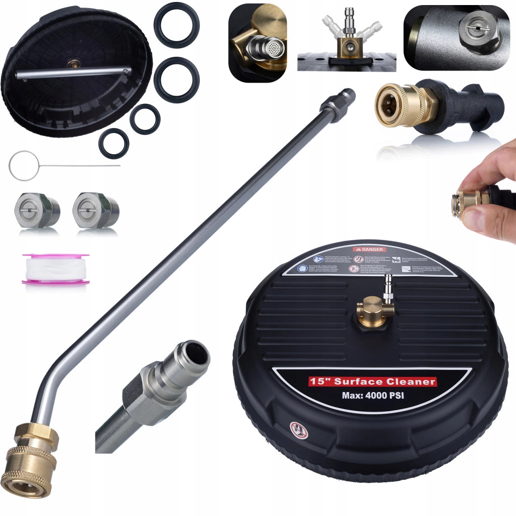 Set di Accessori per Idropulitrice compatibile con Kärcher K2–K7 – T-Racer 15", Lancia 70cm 30°, Adattatore Bayonet