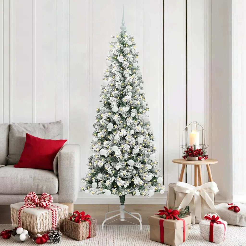 Albero di Natale Artificiale con Rami Pieghevoli 180 cm