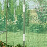 Serra da Giardino Tunnel 6 m² con Sistema di Irrigazione Integrato, 6 Finestre, Porta Avvolgibile, 3L x 2l m, Verde
