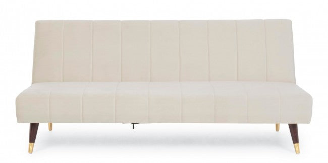 Divano Letto 3 Posti 180x88x82 cm Alma in Velluto