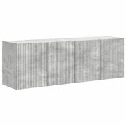 Mobile TV da parete 2 pz | Armadietto TV | Mobile Porta TV Grigio cemento 59,5 x 31 x 40 cm