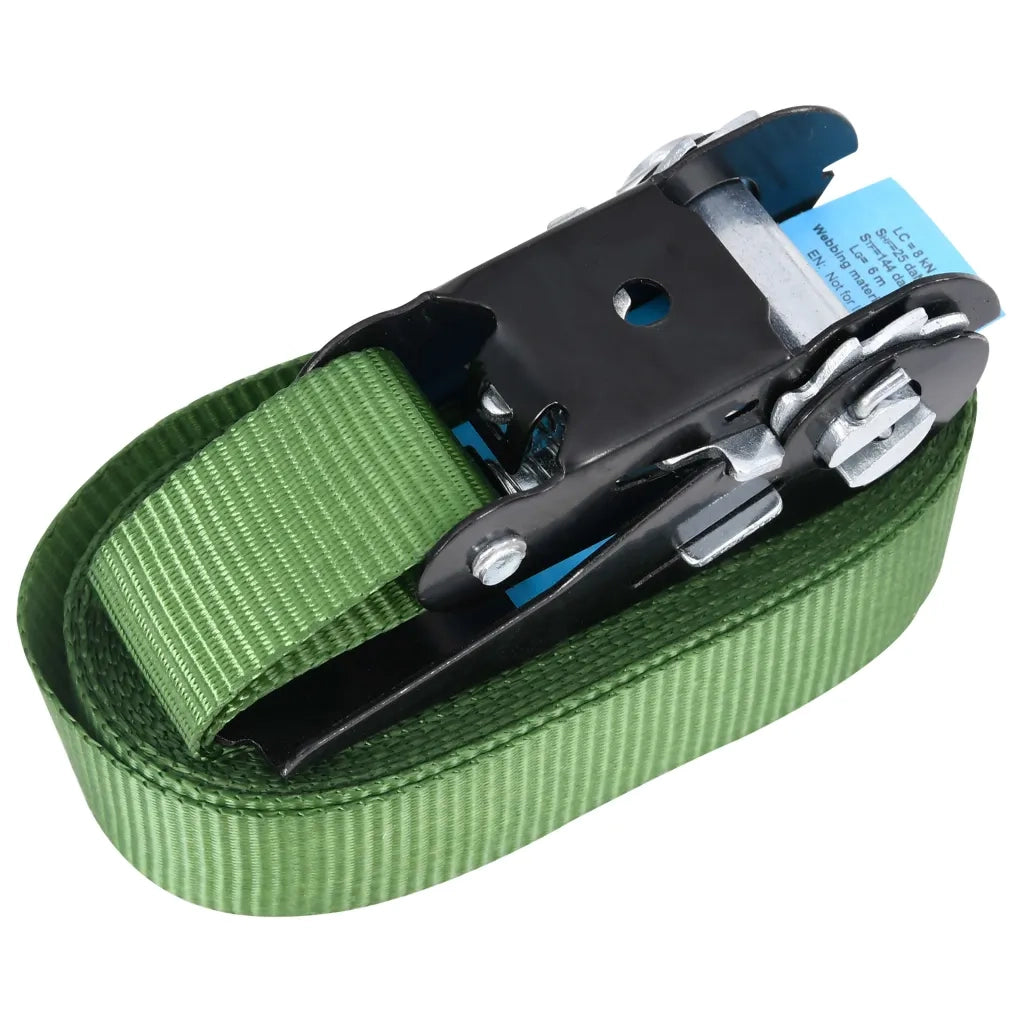 Cinghie d'Ancoraggio a Cricchetto 20 pz 800 daN 6m Verde CFW4749275