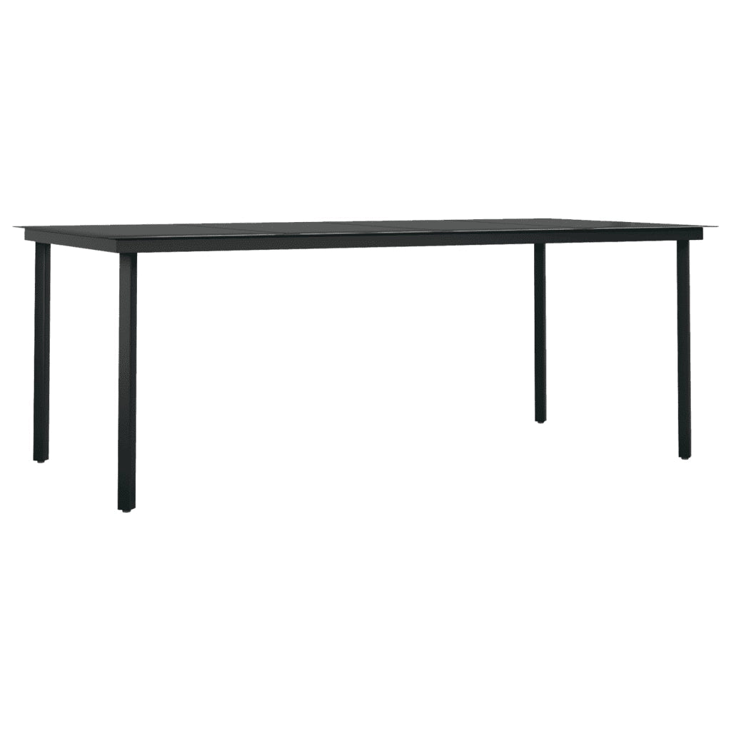 Set Mobili da Pranzo per Giardino 7 pz Nero cod mxl 44620