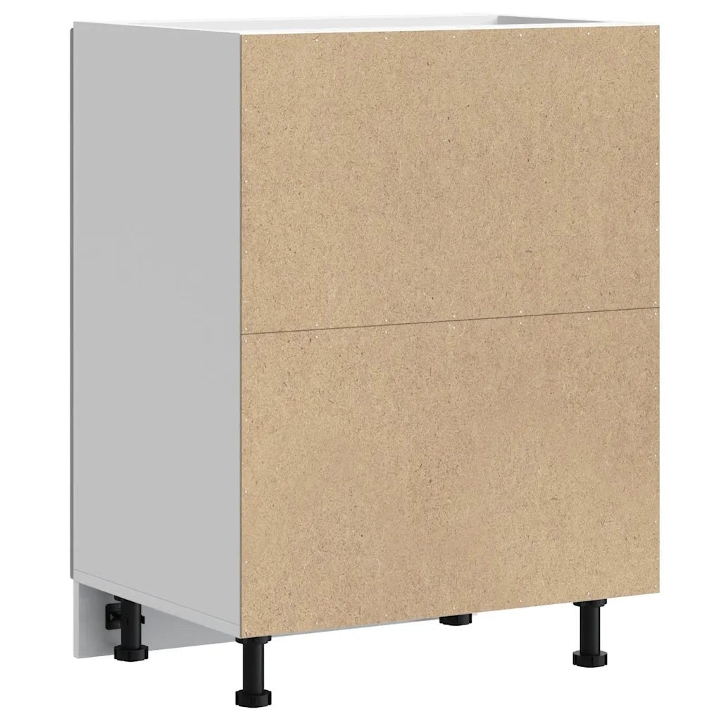vidaXL Mobile Base Lavello Lucca Grigio Sonoma in Legno Multistrato