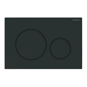 PLACCA DI COPERTURA 2 TASTI SIGMA 20 GEBERIT Nera opaco bordi tasti nero