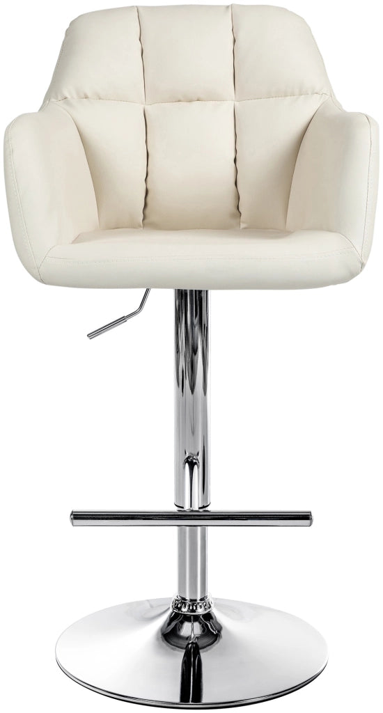 Barhocker Natoma Kunstleder chrom