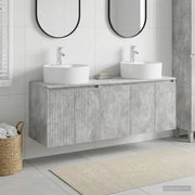 Set di Armadi da Bagno 3 pz Grigio Cemento 49,5 x 44,5 x 65 cm 3405670