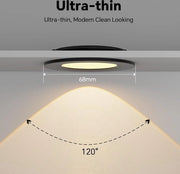 Lampada a LED per soffitto 12V - 4 punti di illuminazione - 3000K - bianco caldo - per camper, cucina e bagno