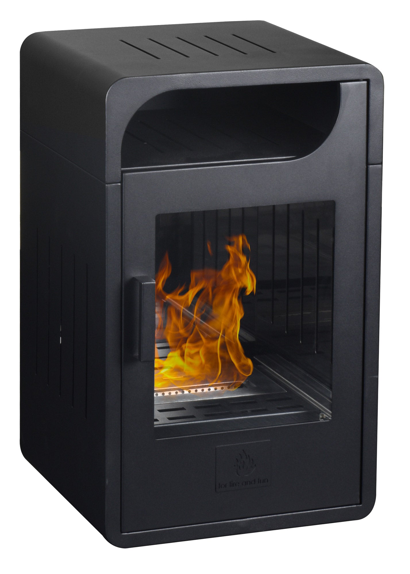 Stufa a Bioetanolo da Interno 65x40x38 cm 2,5kW Fiammetta Junior Statica Nera