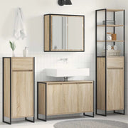 Set di mobili per il bagno Rovere Sonoma Legno multistrato