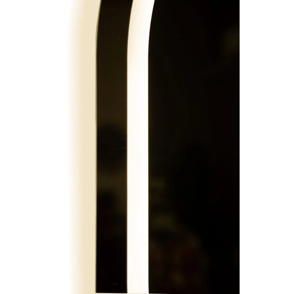Specchio con LED VKH1059, Argento, Vetro, 60x3,5x80 cm
