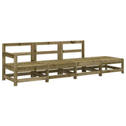 Set Salotto da Giardino 4 pz | Set di Mobili da Esterno in Legno Impregnato di Pino