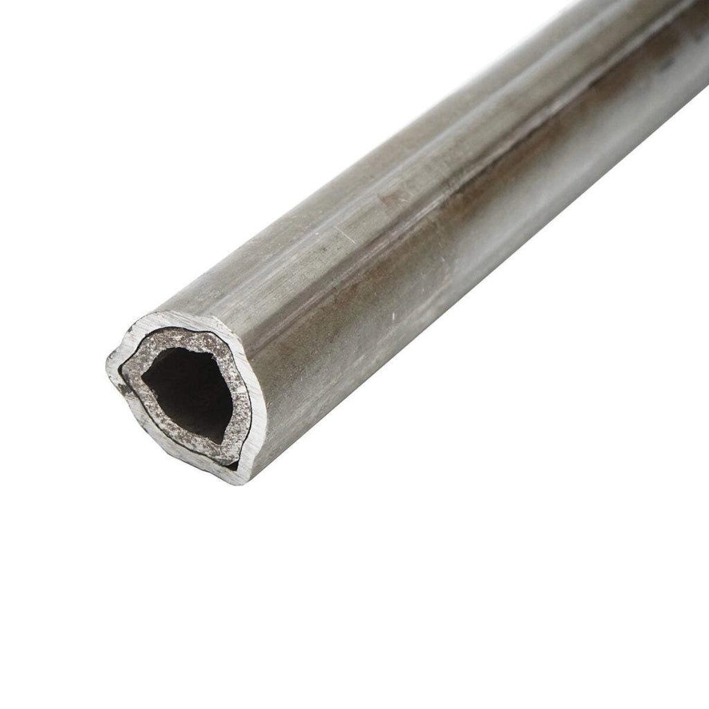Set tubo triangolare serie T2 esterno/interno 36x29 L=1m.