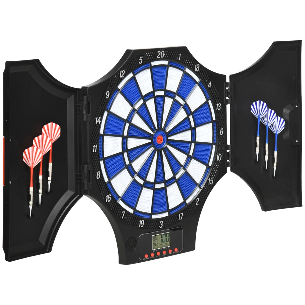 Bersaglio Freccette Elettronico ¨C zephmum ¨C Nero, Blu, 83x45x4 cm
