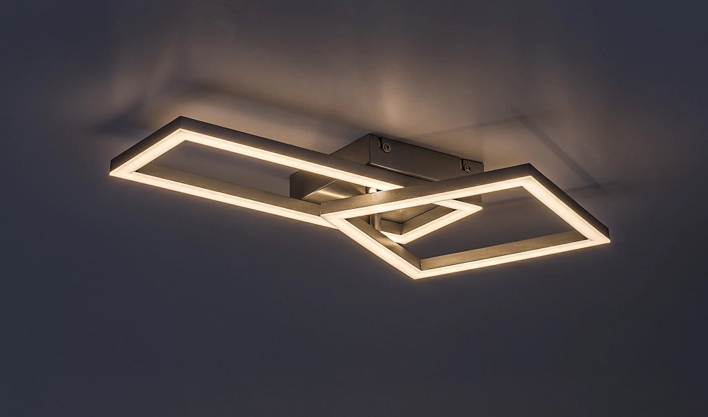 Plafoniera LED Rabalux Ellinor cromo 24W 3000K geometrica
