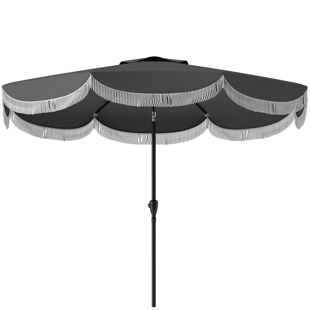 Ombrellone da giardino a 8 lati ¨C zephmum ¨C ?269 cm, schermo UV, colore grigio scuro
