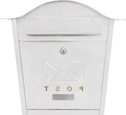 Borsa delle lettere da appendere al muro - impermeabile e duraturo - ideale per lettere e pacchi - bianco