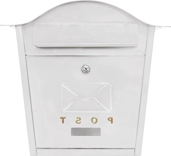 Borsa delle lettere da appendere al muro - impermeabile e duraturo - ideale per lettere e pacchi - bianco