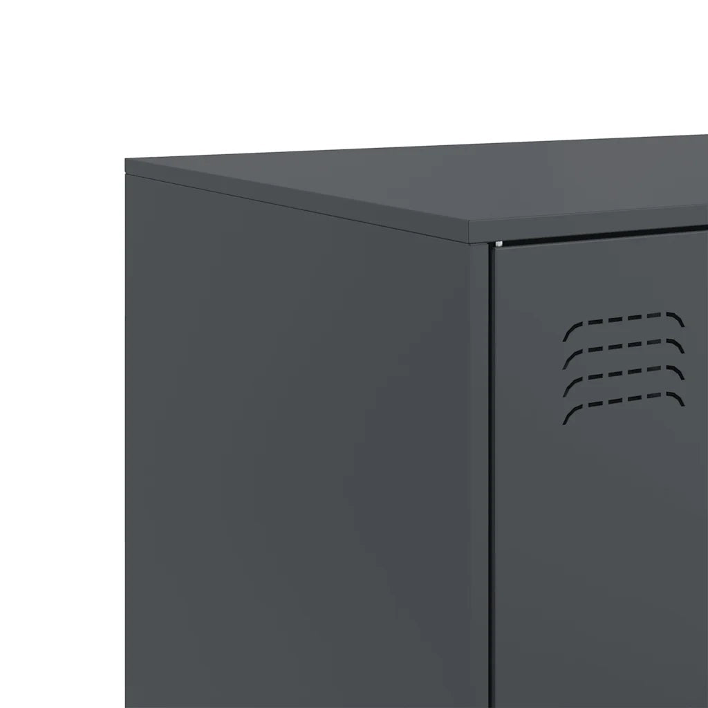 Credenza | Madia | Buffet da pranzo | Armadio da pranzo Antracite 67x39x107 cm in Acciaio