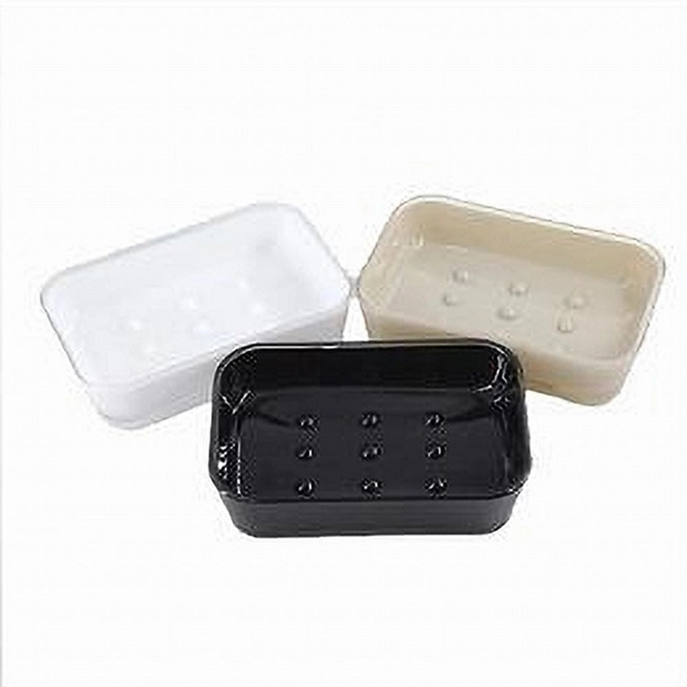 Trade Shop - Porta Sapone Saponetta Accessorio Arredo Per Bagno Rettangolare 12x8x3 Cm 52403 -
