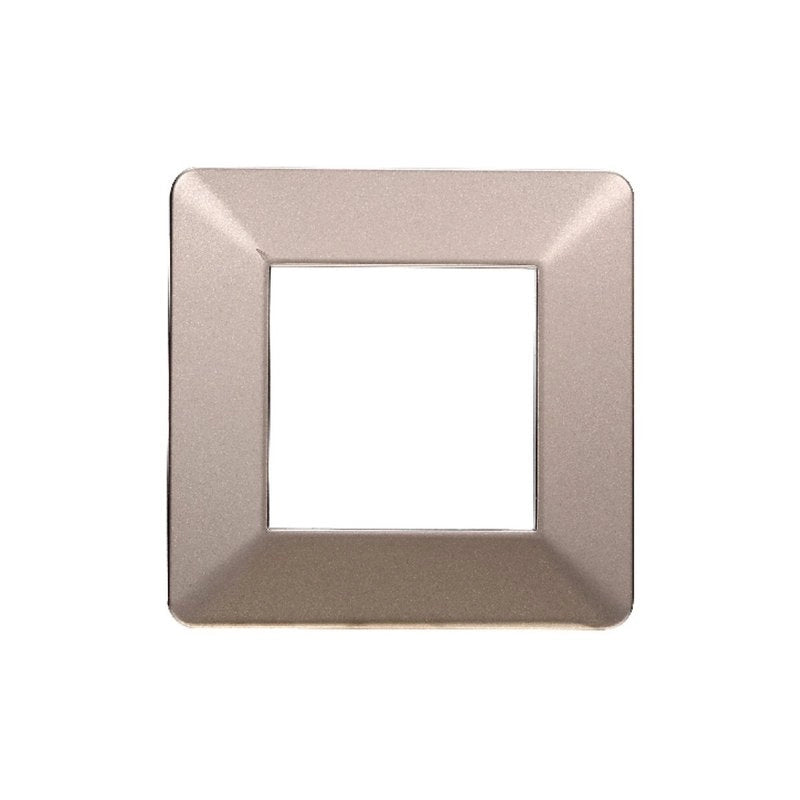 Placca Plastica Serie Starlight 2P Colore Bronzo Compatibile Con Vimar Plana