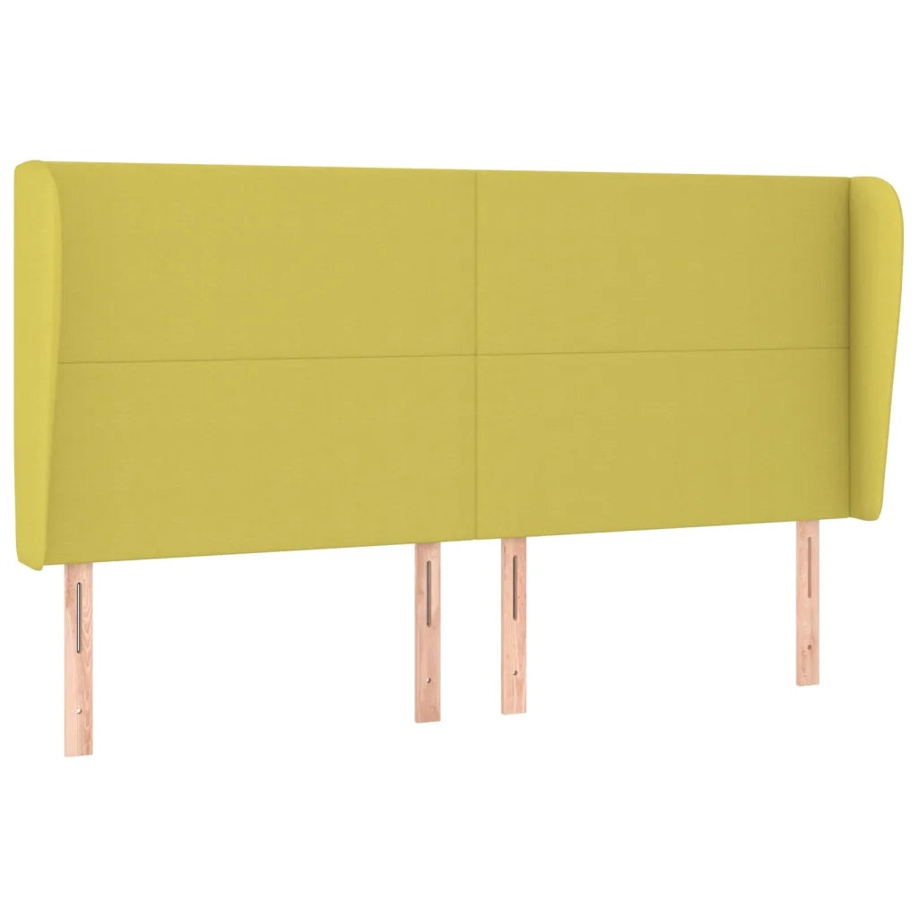 Testiera ad Orecchio Verde 203x23x118/128 cm in Tessuto