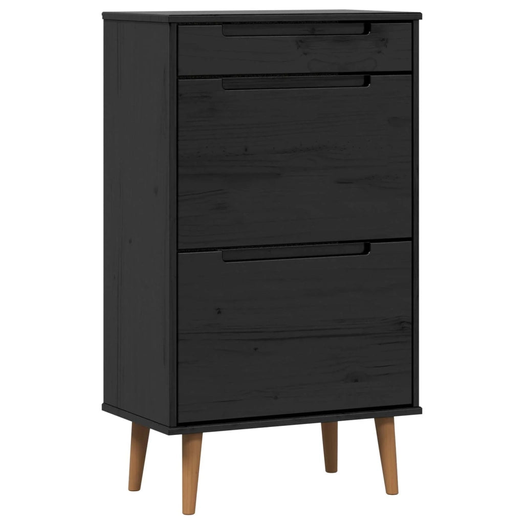 Mobile per scarpe MOLDE 59,5 x 35 x 103 cm Nero 42020941