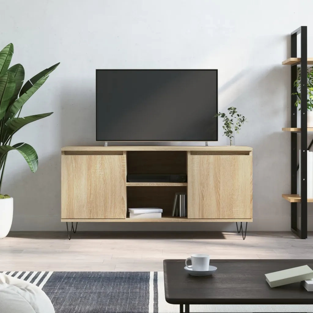 Mobile Porta TV Rovere Sonoma 104x35x50 cm in Legno Multistrato 827015
